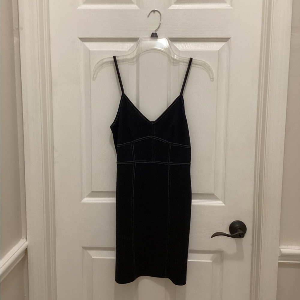 Bodycon Black Spaghetti Strap Dress